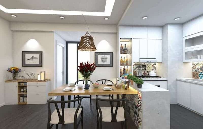 phí thiết kế nội thất nhà phố