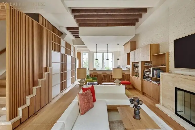 Không gian nội thất nhà phố 3 tầng