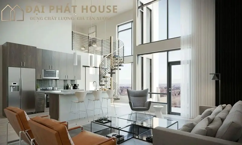 Mô hình nội thất nhà phố 4 tầng đẹp, tiện nghi
