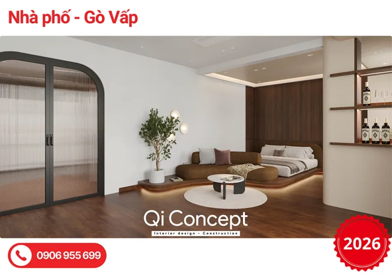 thiết kế nội thất nhà phố Gò Vấp hiện đại