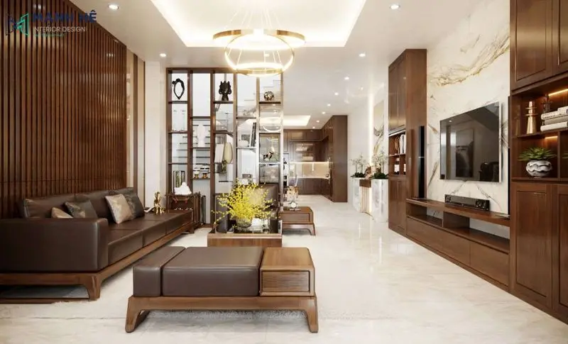 Phòng khách đẹp nhà phố