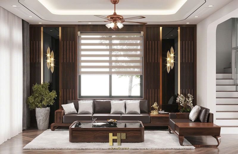 thi công nội thất căn hộ gỗ chuyên nghiệp 6 Hình ảnh thiết kế nội thất phòng khách