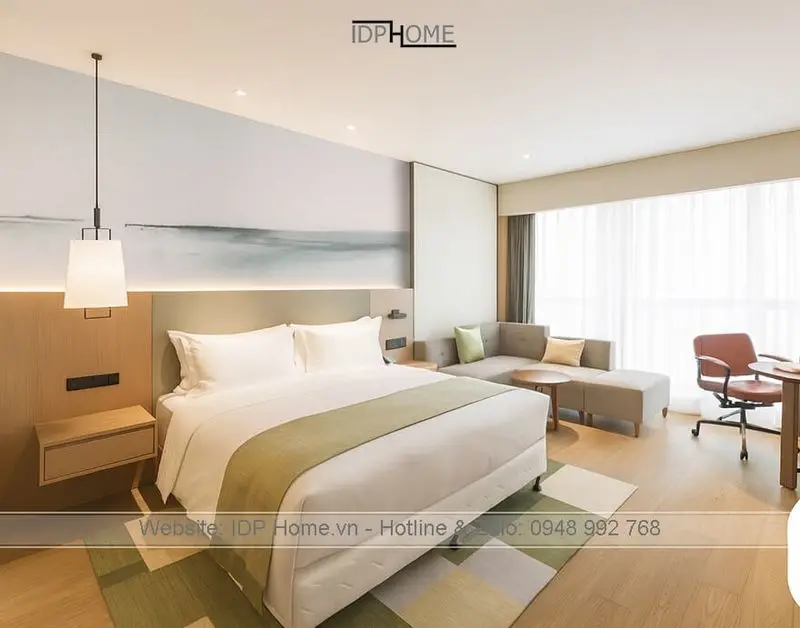 Thiết kế nội thất phòng ngủ khách sạn
