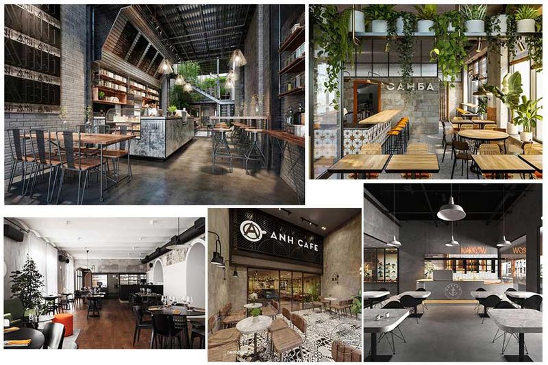 Thiết kế nội thất quán cafe đẹp