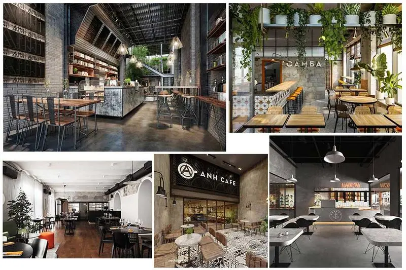 Thiết kế nội thất quán cafe đẹp