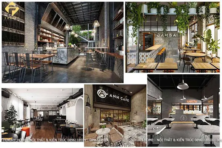 Thiết kế nội thất quán cafe đẹp