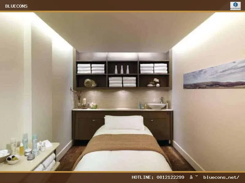 Thiết kế nội thất spa mini – hình ảnh Bluecons