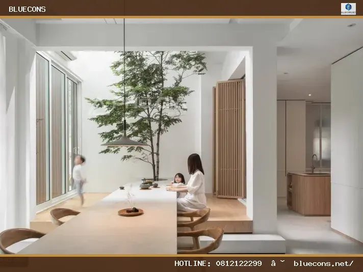 Thiết kế nội thất văn phòng tối giản – hình ảnh Bluecons