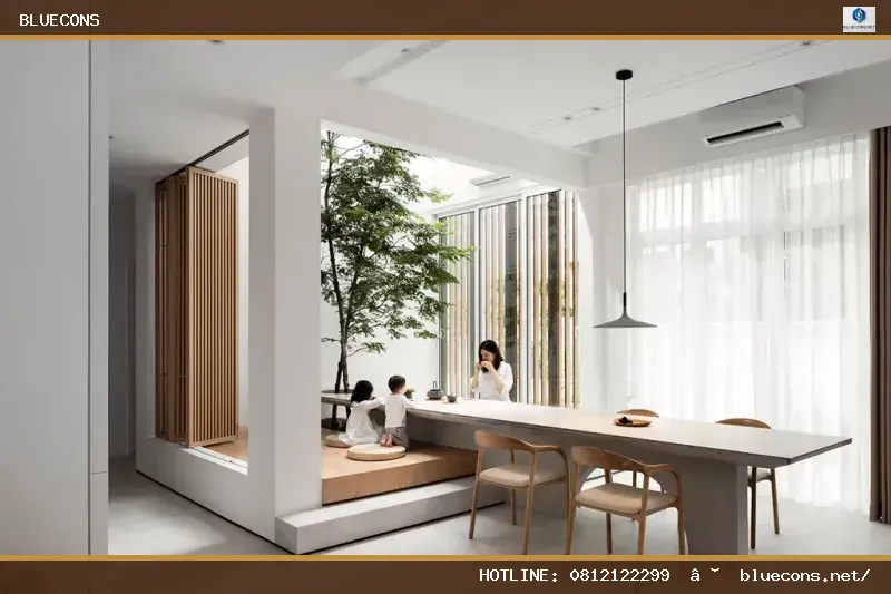 Thiết kế nội thất văn phòng tối giản – hình ảnh Bluecons