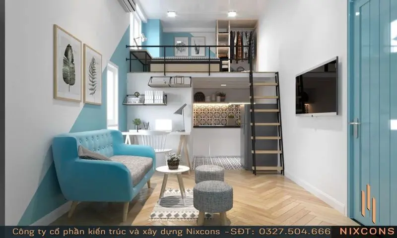 Giường gác lửng tối ưu không gian