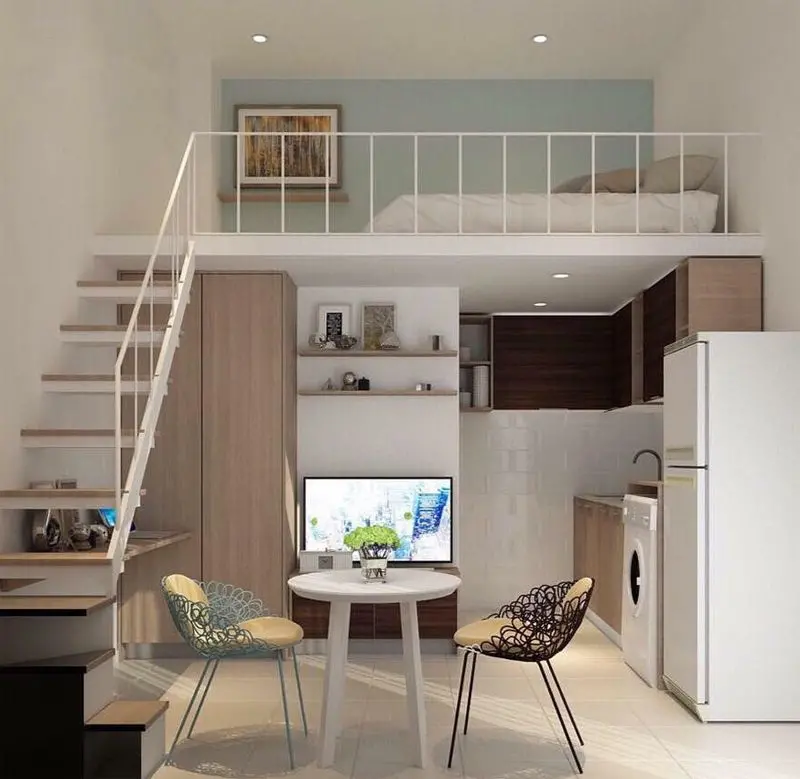 Thiết kế phòng trọ đẹp 55