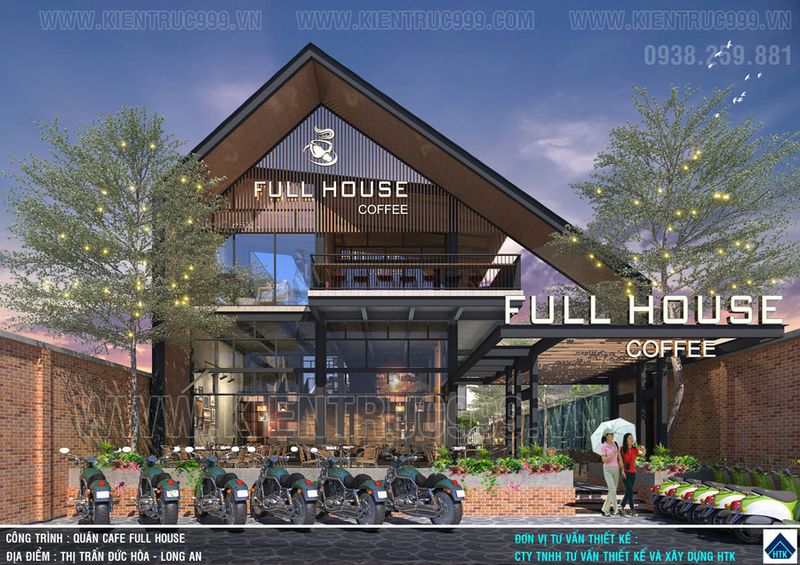 Thi Công Nội Thất Quán Cafe Đức Hòa 5 Thiết kế quán cafe hiện đại