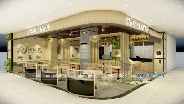 Không gian quán cà phê mở