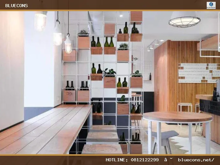 Thiết kế quán cafe có diện tích nhỏ – hình ảnh Bluecons