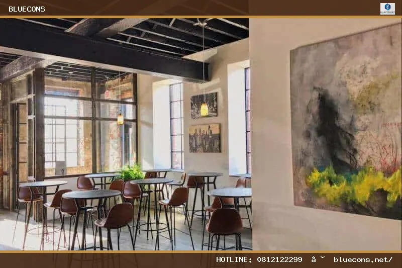 Thiết kế quán cafe phong cách Châu Âu – hình ảnh Bluecons