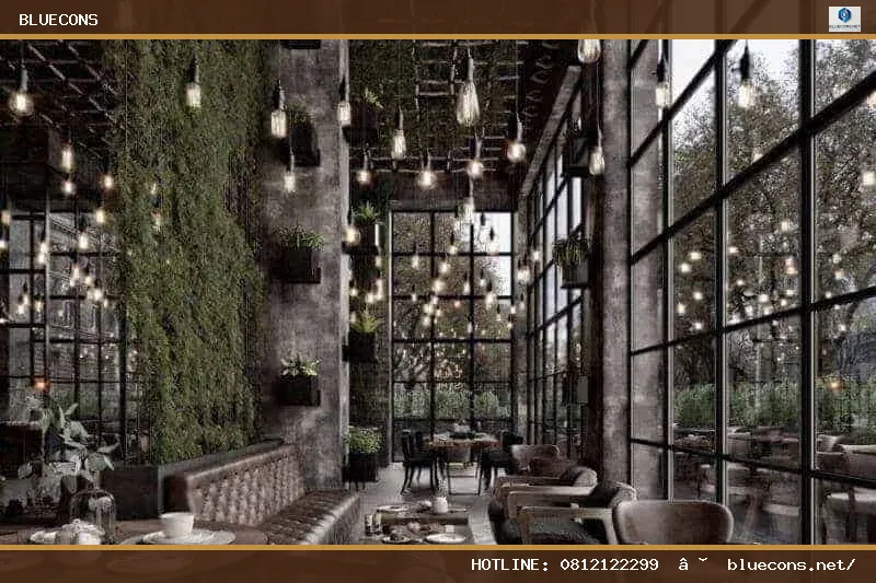 Thiết kế quán cafe phong cách Pháp – hình ảnh Bluecons