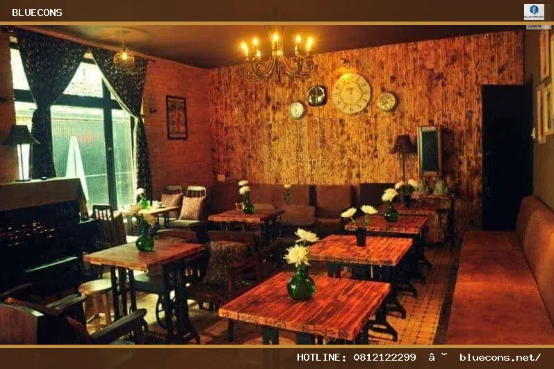 Thiết kế quán cafe phong cách Pháp – hình ảnh Bluecons