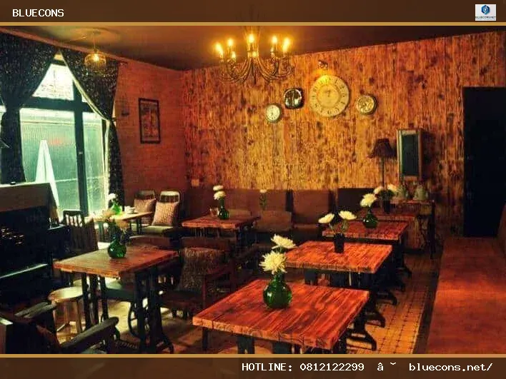 Thiết kế quán cafe phong cách Pháp – hình ảnh Bluecons