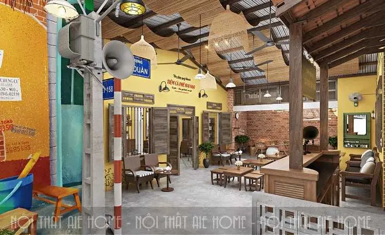 Không gian quán đẹp tại Hà Nội