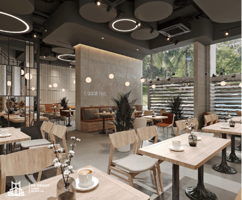 Thiết kế quán cafe văn phòng