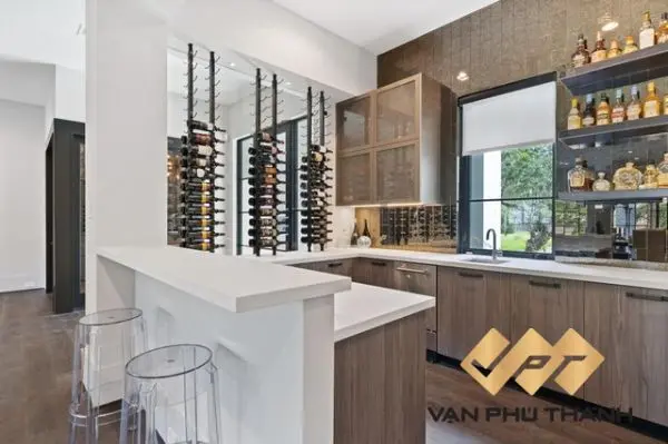Quầy bar tích hợp hiện đại