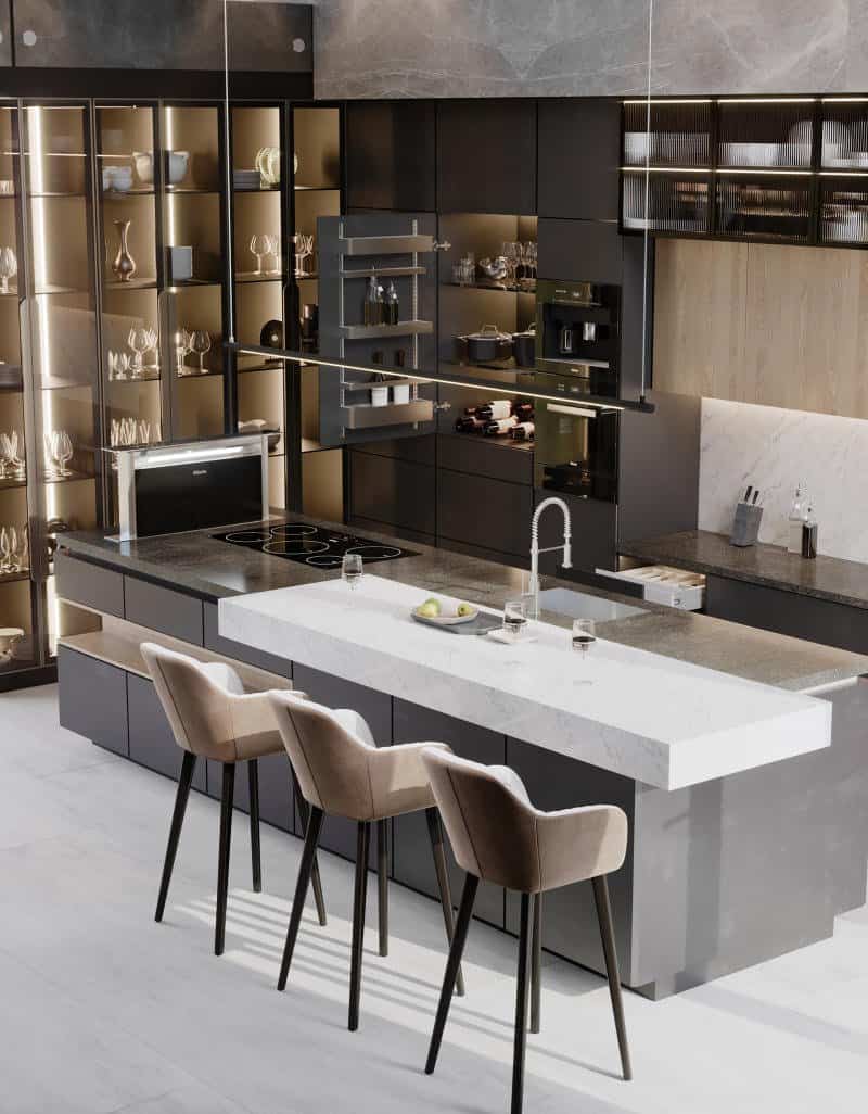 Quầy bar mini hiện đại