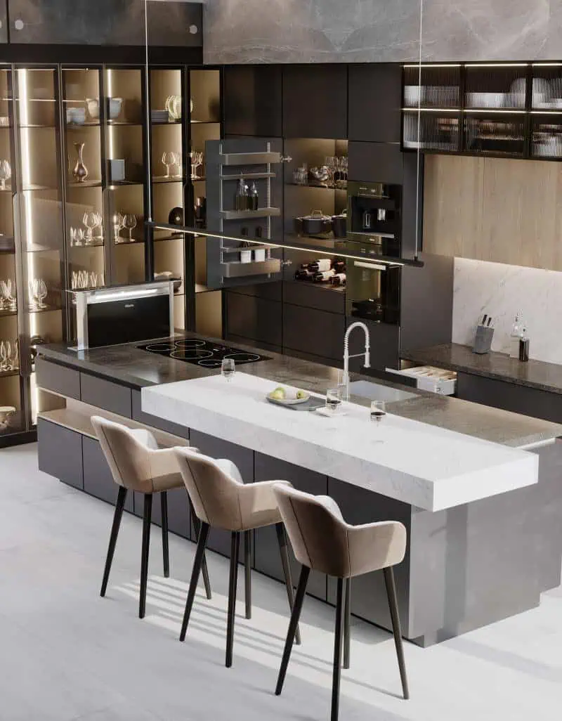 Quầy bar mini hiện đại