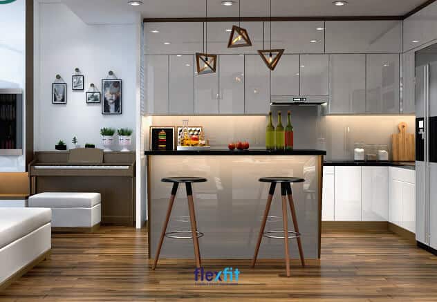 Quầy bar mini trong chung cư