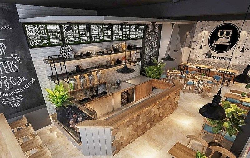Thiết kế quầy bar quán cafe