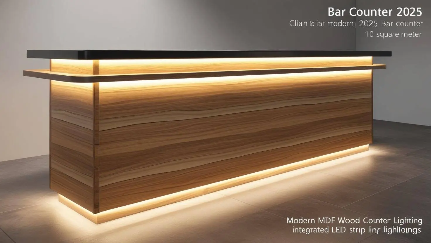 thiết kế quầy pha chế đẹp 2025 bằng gỗ mdf 10m2 hiện đại (5)