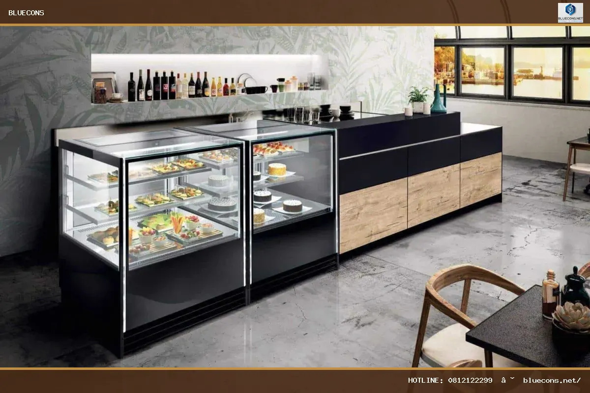 Thiết kế quầy pha chế đơn giản – hình ảnh Bluecons