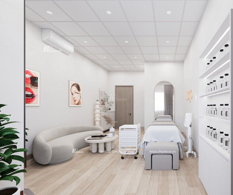 Thiết kế spa phun xăm thẩm mỹ