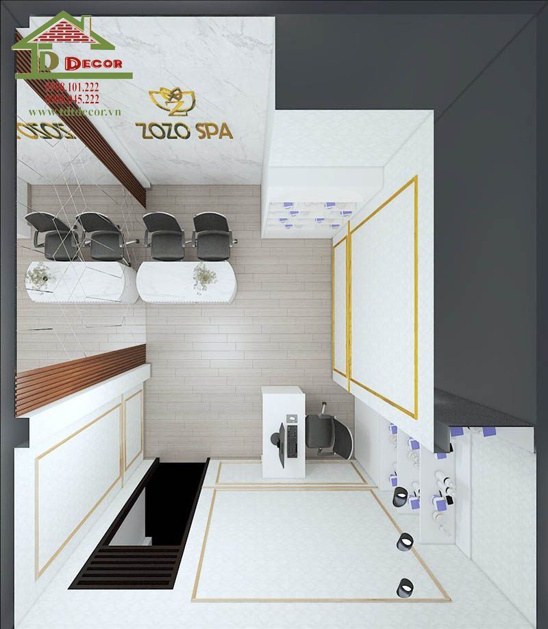 Thi Công Spa Gò Vấp 9 Thiết kế spa ZoZo quận Gò Vấp
