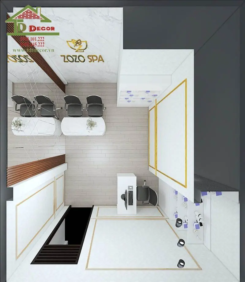 Thiết kế spa ZoZo quận Gò Vấp
