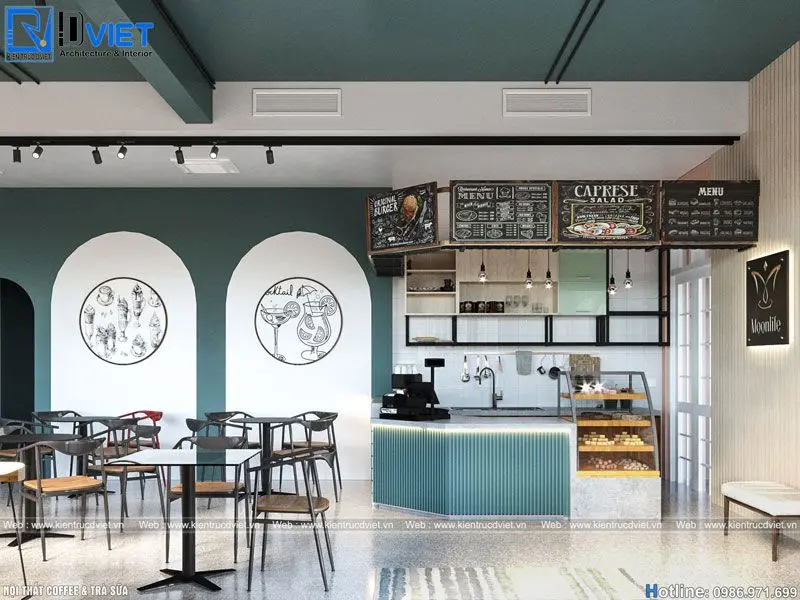 Thiết kế thi công nội thất quán café hiện đại tại Ninh Bình