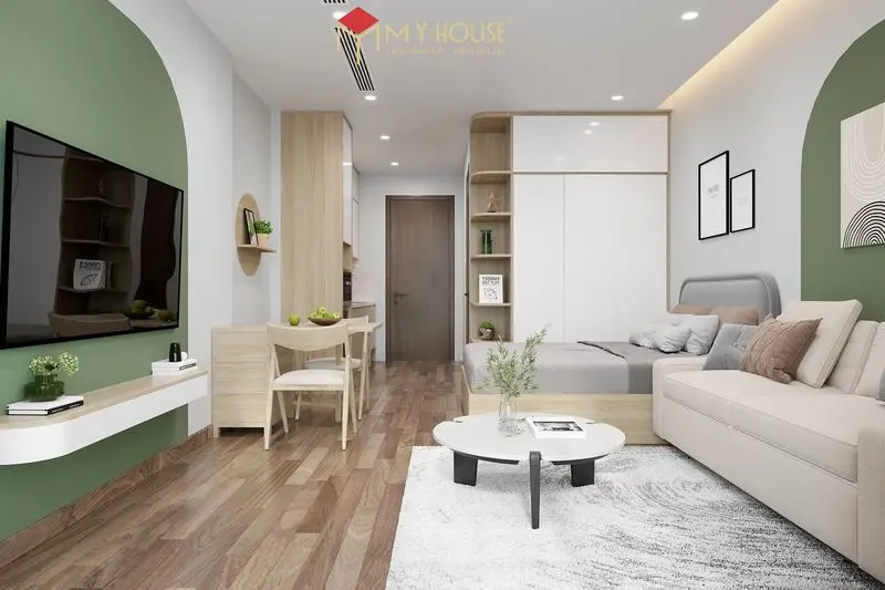 Thiết kế thi công nội thất căn hộ studio trọn gói