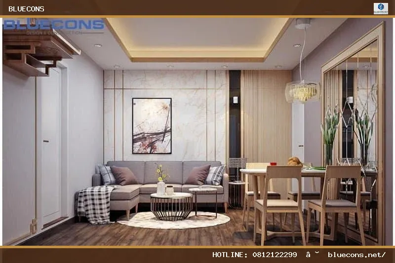 Thiết kế thi công nội thất chung cư trọn gói – hình ảnh Bluecons