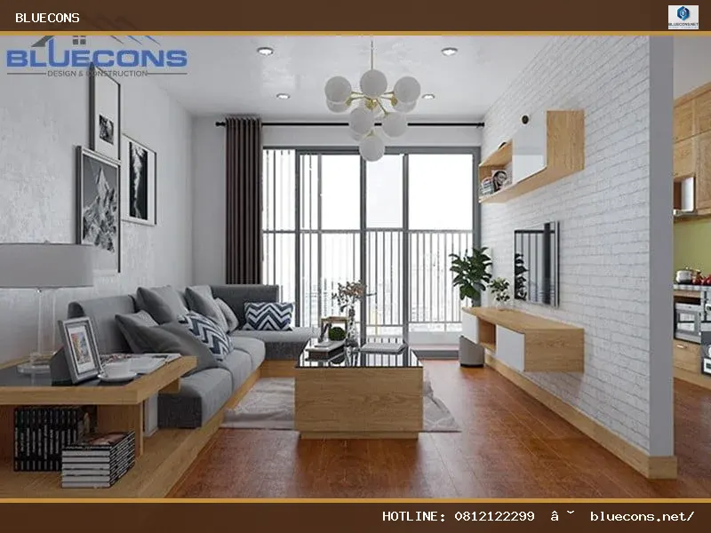 Thiết kế thi công nội thất chung cư trọn gói – hình ảnh Bluecons