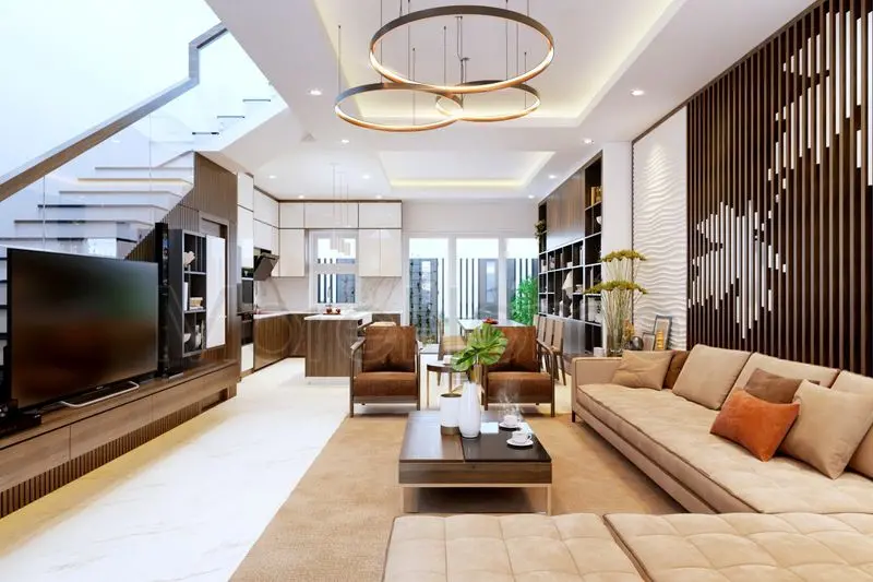 Kết hợp nội thất hiện đại và công nghệ cao
