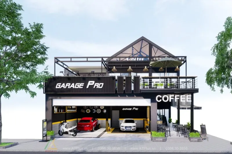 Thiết kế thi công nội thất quán café Bắc Ninh