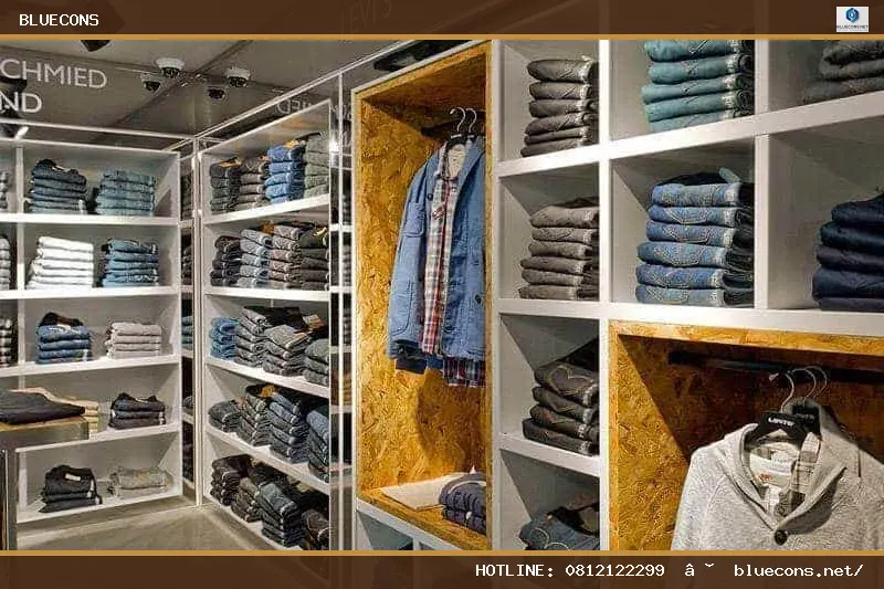 Thiết kế thi công nội thất shop thời trang – hình ảnh Bluecons