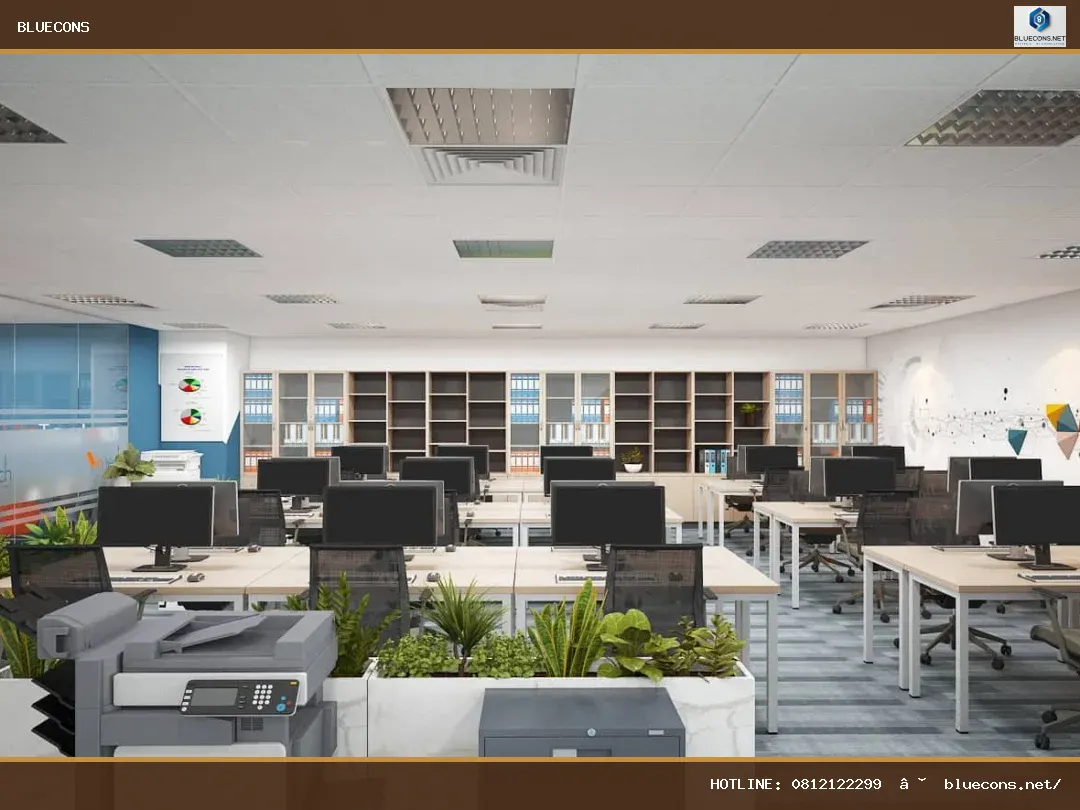  Thiết kế thi công nội thất văn phòng – hình ảnh Bluecons