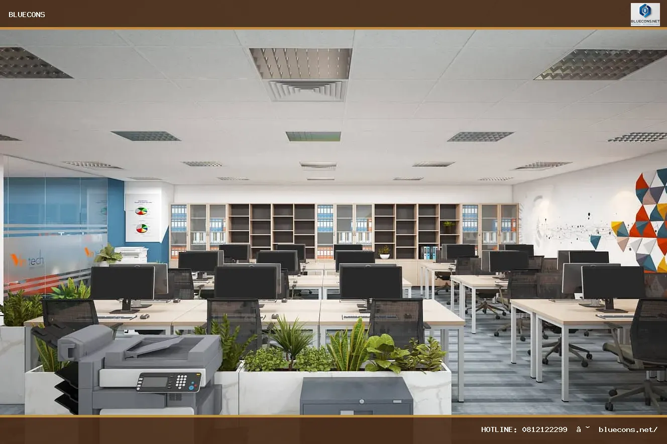  Thiết kế thi công nội thất văn phòng – hình ảnh Bluecons