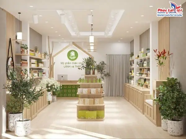 Thiết kế shop mỹ phẩm