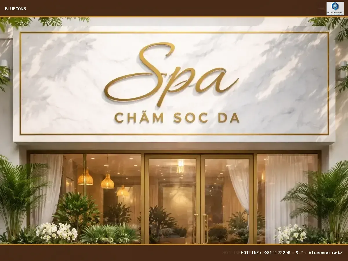Thiết kế thi công spa – hình ảnh Bluecons