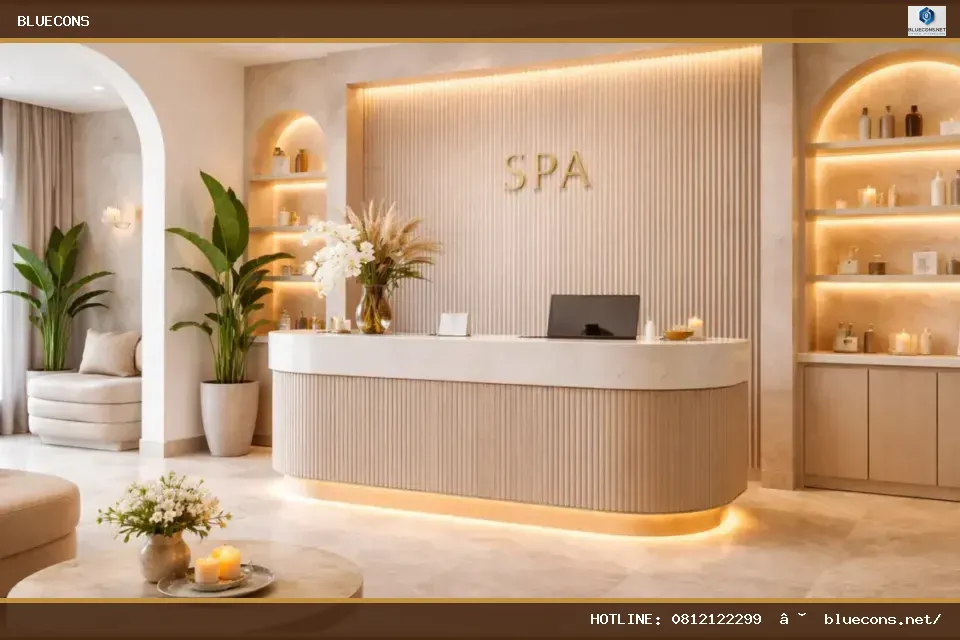 Thiết kế thi công spa – hình ảnh Bluecons