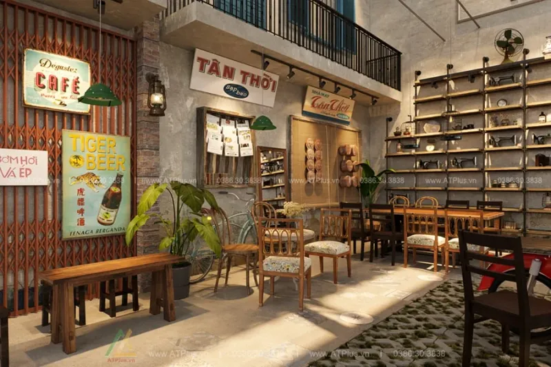 Thiết kế thi công trang trí quán cafe Hà Nội