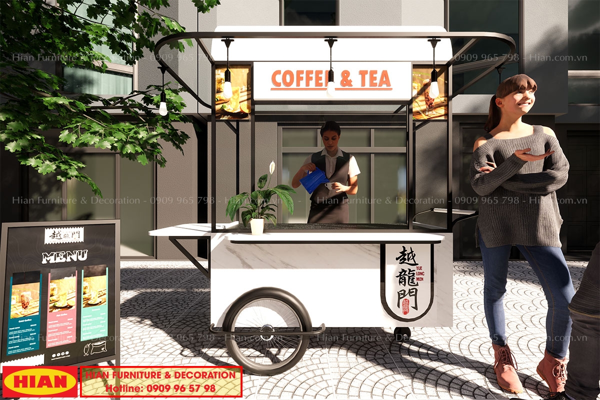 Mẫu xe cà phê đẹp