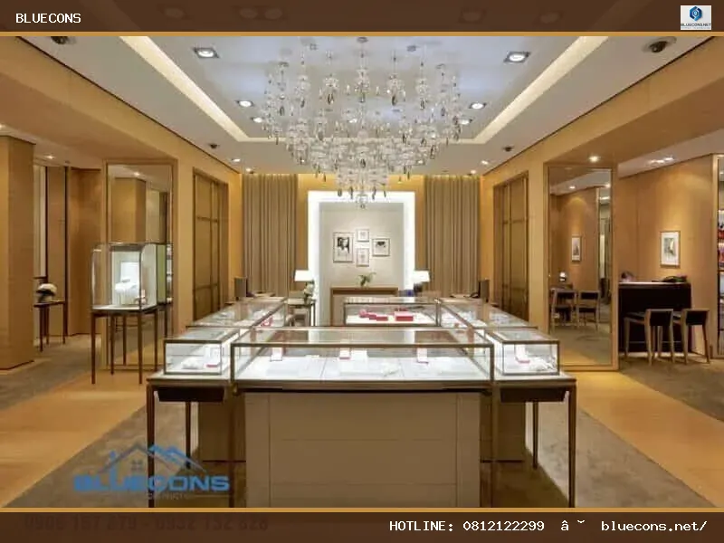 Thiết kế tủ trưng bày ấn tượng – hình ảnh Bluecons
