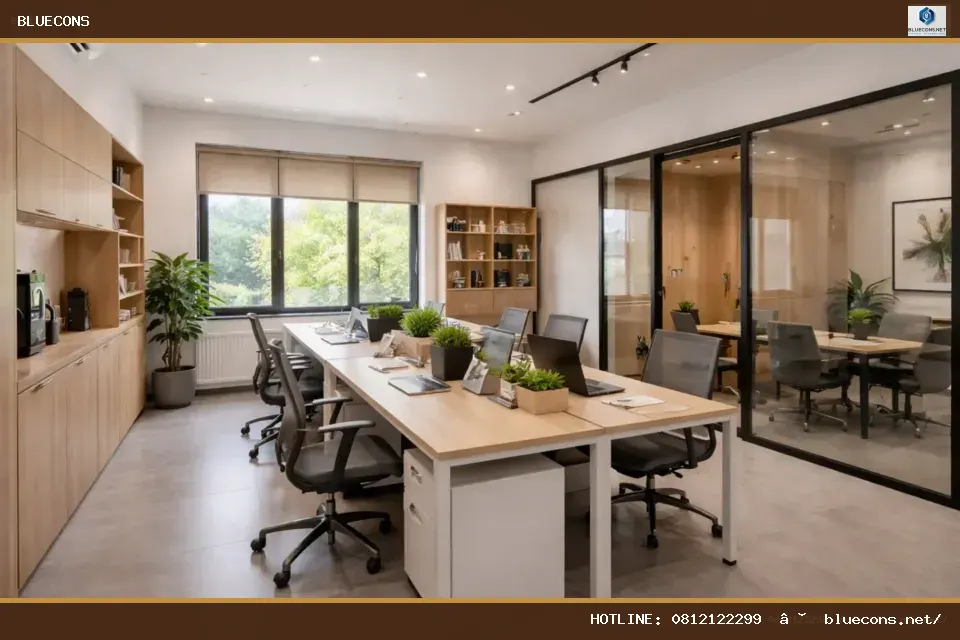 Thiết kế văn phòng công ty – hình ảnh Bluecons